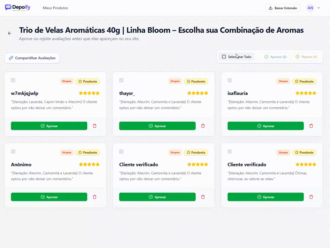 Demonstração do passo 3